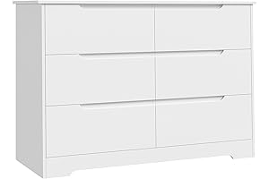 White Dresser: Unparalleled Storage with Deep Drawers