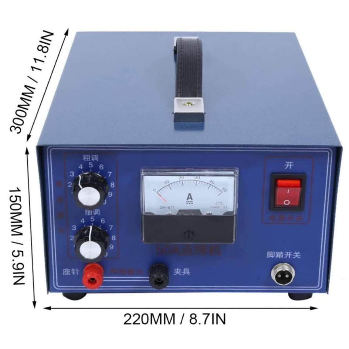 Automatyczna spawarka punktowa, 400 W, mocna, 50 A, impulsowa spawarka punktowa z pedałem nożnym, do spawania biżuterii ze złota, srebra i stali
