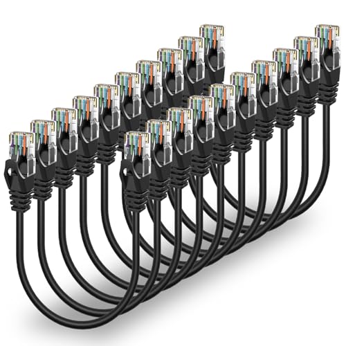 Câble Internet Cat6 RJ45 0,3m lot de 10 pour supprimer les câbles trop longs