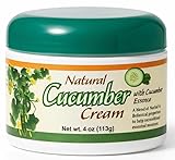 Bargz Cucumber Face Cream 4 oz 113g Non Greasy Moisturizer with Cucumber Extract Aloe Chamomile Ginseng Herbal Blend Hydrating Soothing Anti Aging Cream for Dry Sensitive Skin Fine Lines Wrinkles