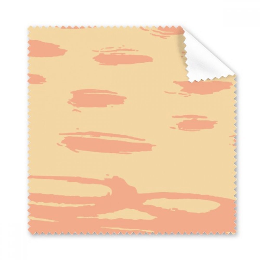 Chiffon microfibre lunettes motif plantes orange 5pcs - 3