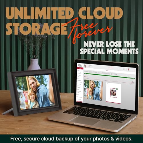 Pix-Star LUX 10.4'' Wi-Fi Digital Picture Frame – Unlimited Cloud Storage, Easy App Sharing, 40,000+ Pictures, No-Glare Display, Motion Sensor, Email/App/USB/SD - 10 inch - Image 5