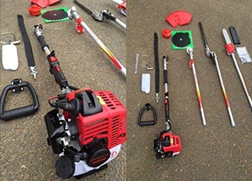 お気にいる 高枝切りチェーンソー 高枝切り 刈払機 ナイロンカッター ヘッジトリマー 草刈機 セルスターター付 エンジン式 高枝切チェーンソー 刈払 値下げ Grupovegadiaz Com