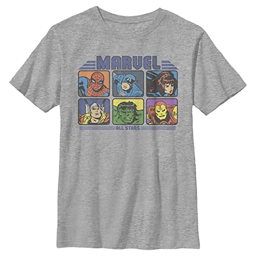 Marvel Comics Retro Classic All Stars Boy's Heather Crew Tee