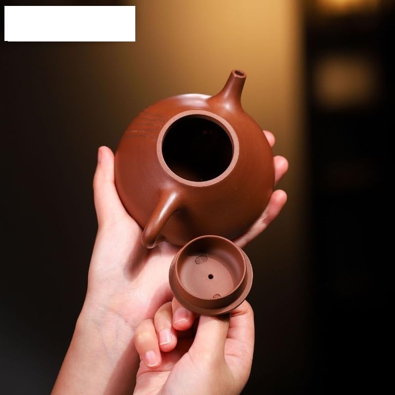 Czajniczek do herbaty 240 ml fioletowa glina czajniczek ręcznie robiony garnek surowa ruda błoto zaparzacz do herbaty czajnik Zisha zestaw do herbaty chiński czajniczek do kawy dzbanek do herbaty do