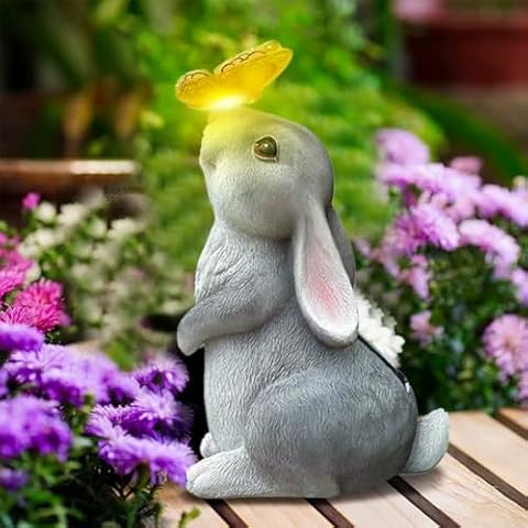 Figurine de jardin solaire OKESYO - Lapin Cover