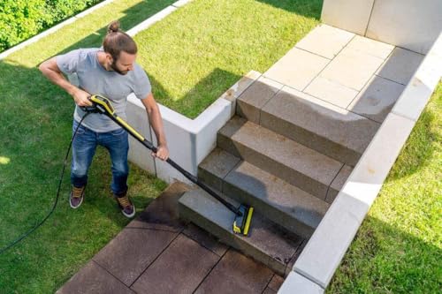 Kärcher PS 30 Plus Flächenreiniger Powerschrubber mit Seitendüse (kompatibel mit Allen Kärcher Hochdruckreinigern K 2 bis K 7), Schwarz