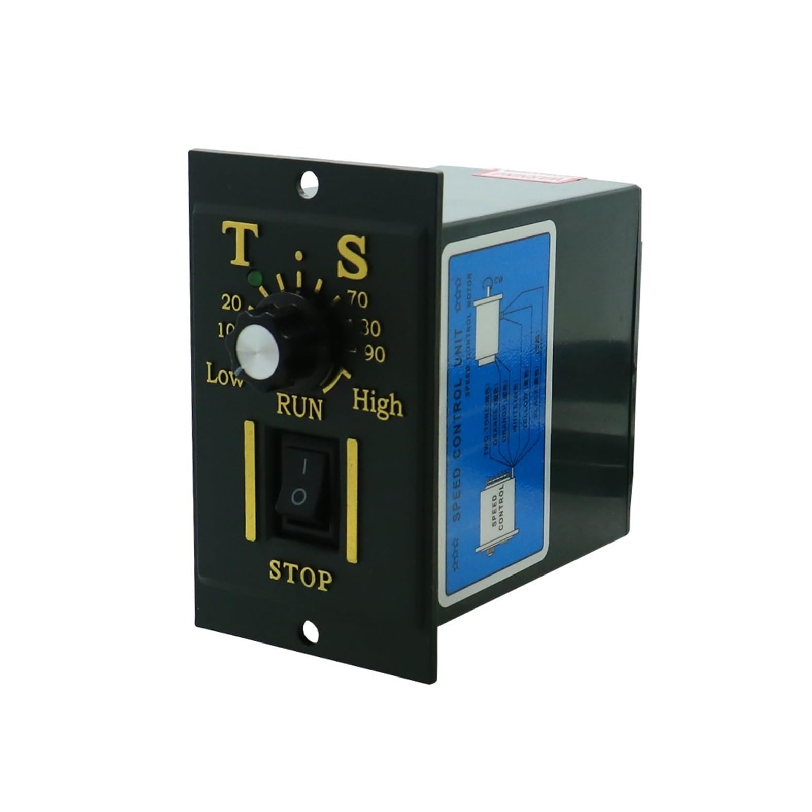 Motor 15 W Wechselstrommotor 220 V 50/60 Hz Einphasen-Asynchronmotor Induktionsmotor Welle 10 mm + Drehzahlregler 1350 U/min Gleichstrommotor(0-280rpm)
