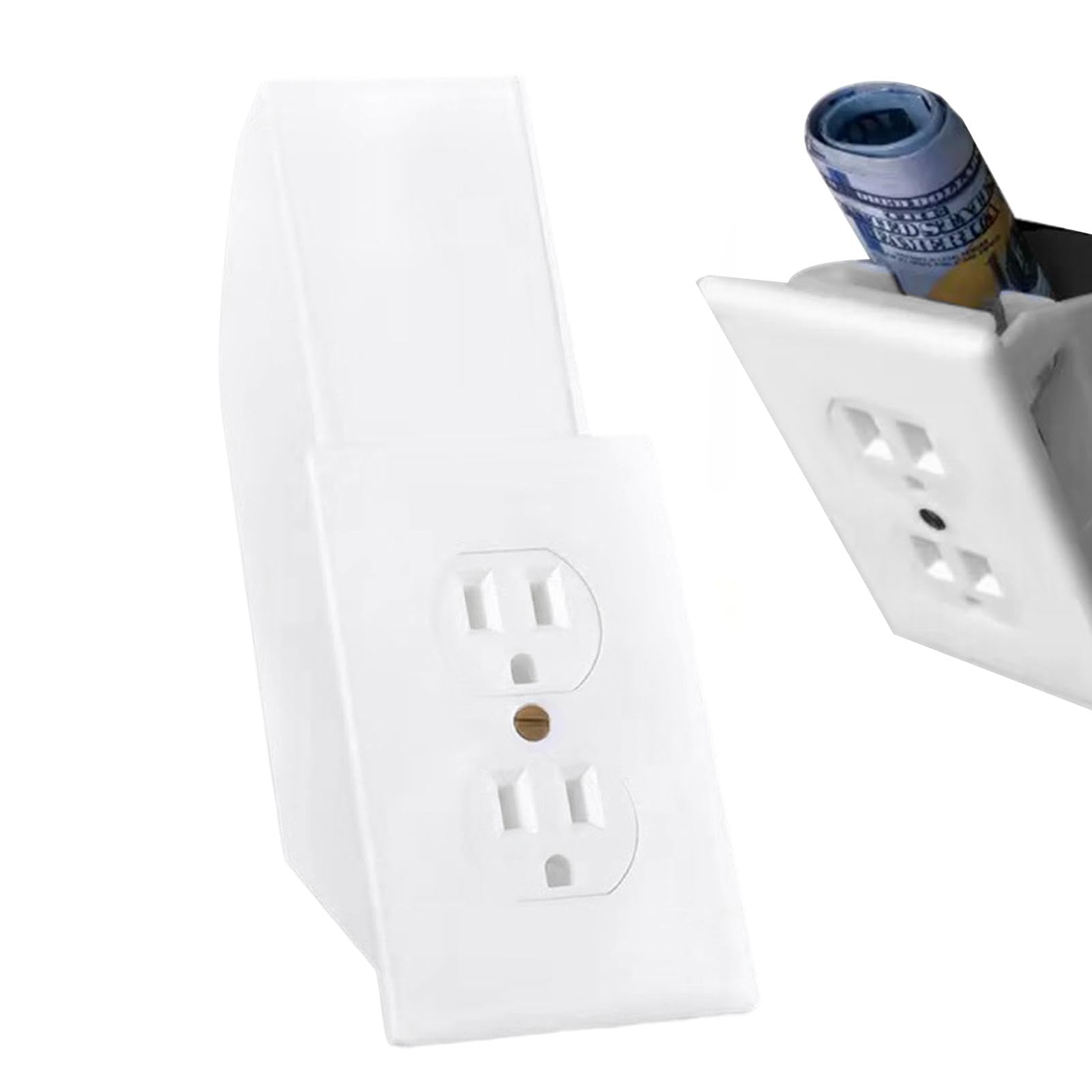 Socket Safe, Hidden Wall Socket Safe - Key Hiding Place for Sockets and Sockets - Wall Money Hiding, Secure Hideouts, Versatile Safe for Jewellery, Cash
