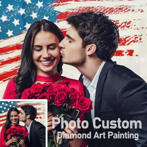 Mougins 5D Custom Diamond Art Painting, DIY Personalized Diamond Art Photo Custom Your Own Picture...