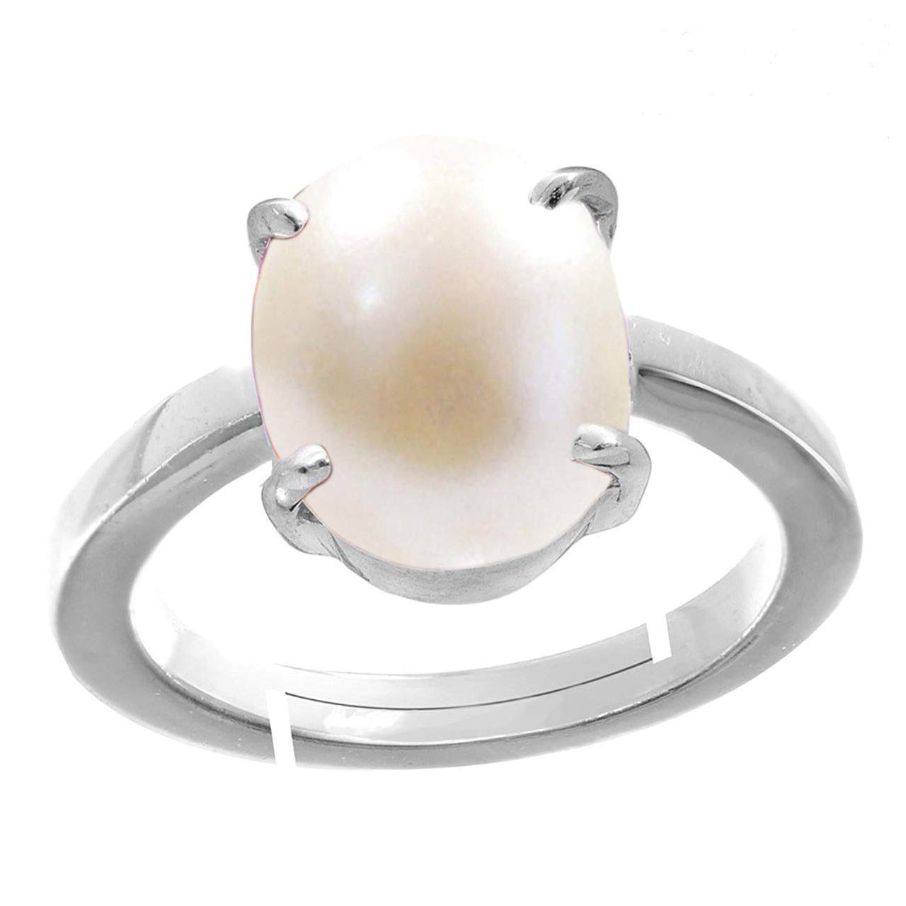 anuj sales 100% Certified Pearl Moti 7.25 Ratti 6.00 Carat Stone Astrological Adjustable Ring for Men & Women-picture-13