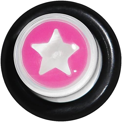 Body Candy 0 Gauge Clear Pink Acrylic Wish on a Star Taper Ear Gauge Plug (1 Piece) image 4