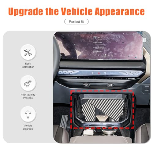 Accessoires intérieurs BMW X3 2025 avec cadre de console noir