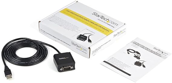 StarTech 6ft 1-Port FTDI USB to Serial RS232 Adapter, TAA (ICUSB2321F)