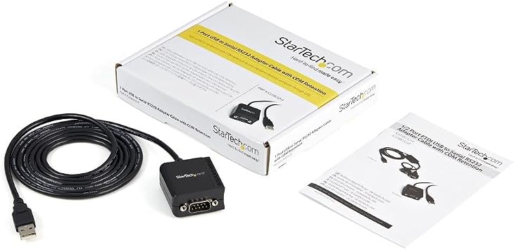 StarTech 6ft 1-Port FTDI USB to Serial RS232 Adapter, TAA (ICUSB2321F)