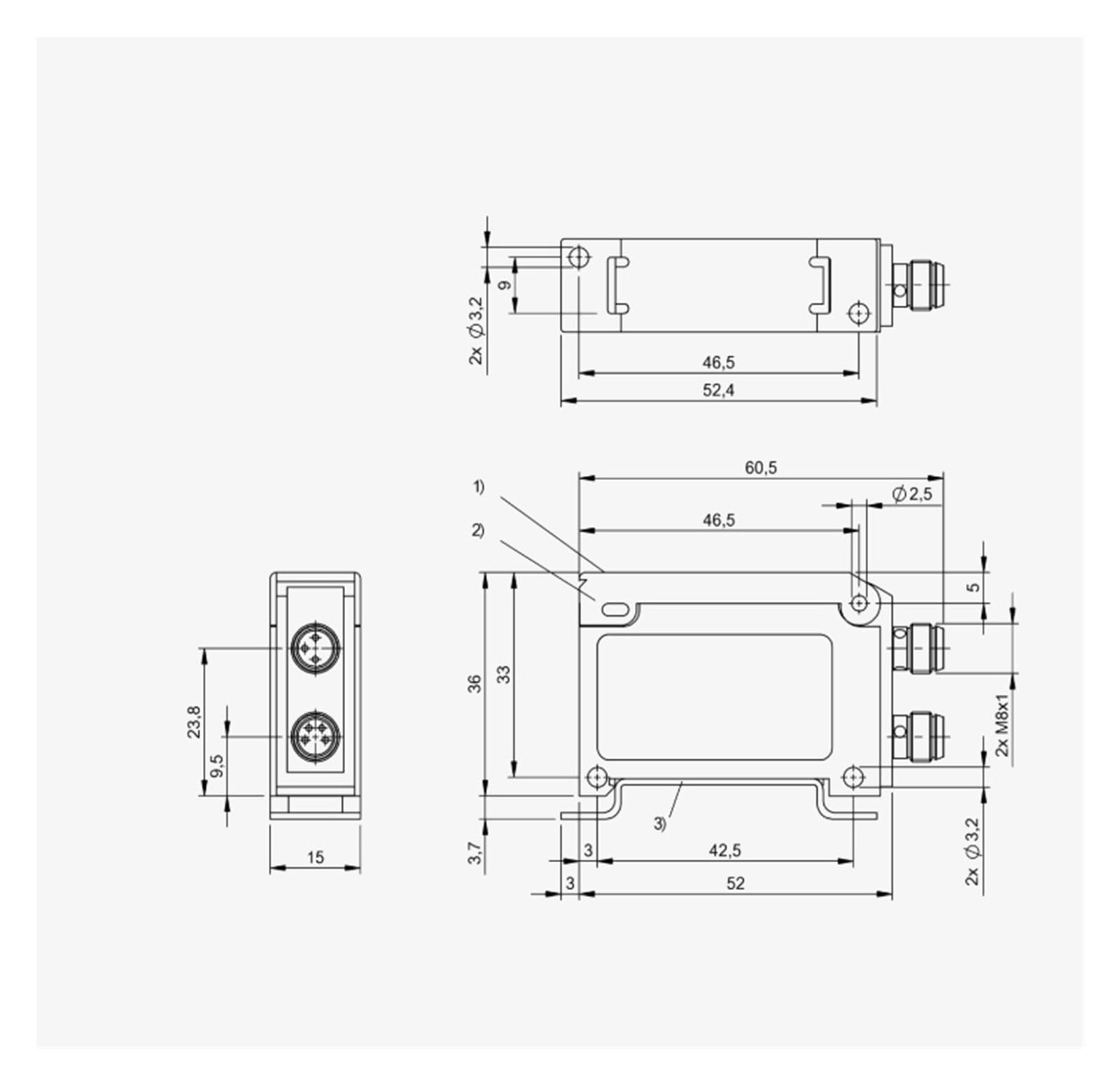 Amplifier for Optical Sensor Heads, BAE SA-OH-032-PP-S75G, BAE00N9