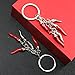 Gnbzxce Fashionable Keychain Stylish Bag Charm Alloy Keyring Decoration Unique Oil Droplet Effect Key Chain