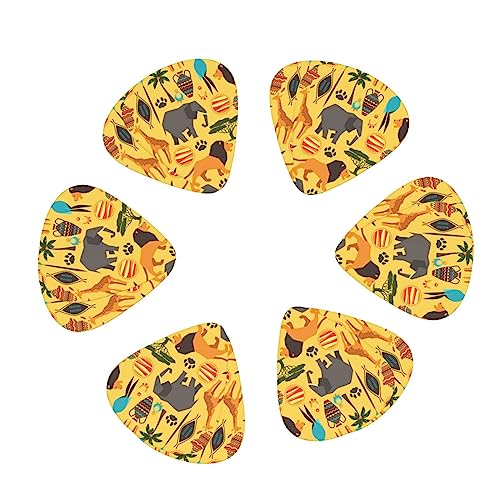 Lot de 12 médiators en forme d’éléphant africain pour guitare électrique et basse - Les Beatles, Paul McCartney, John Lennon, RIngo Starr, George Harrison Lot de 12 médiators en forme d'éléphant africain pour guitare électrique et basse – Image 3
