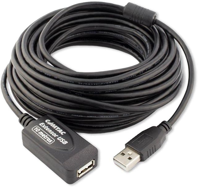 Cabo Extensor Usb 2.0 Am Af 10 Metros Comtac 9157