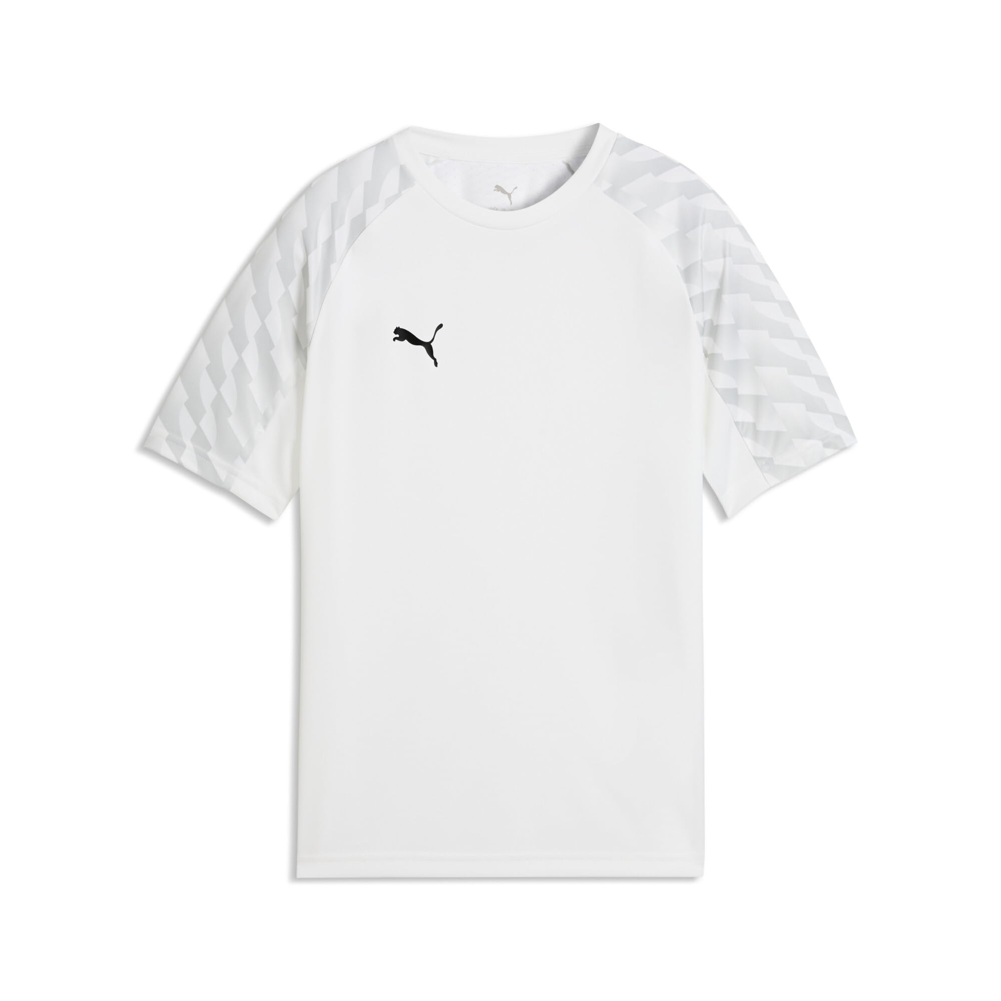 PUMA teamLIGA26 Jersey Jr, 116 White Black-Flat Light Gray