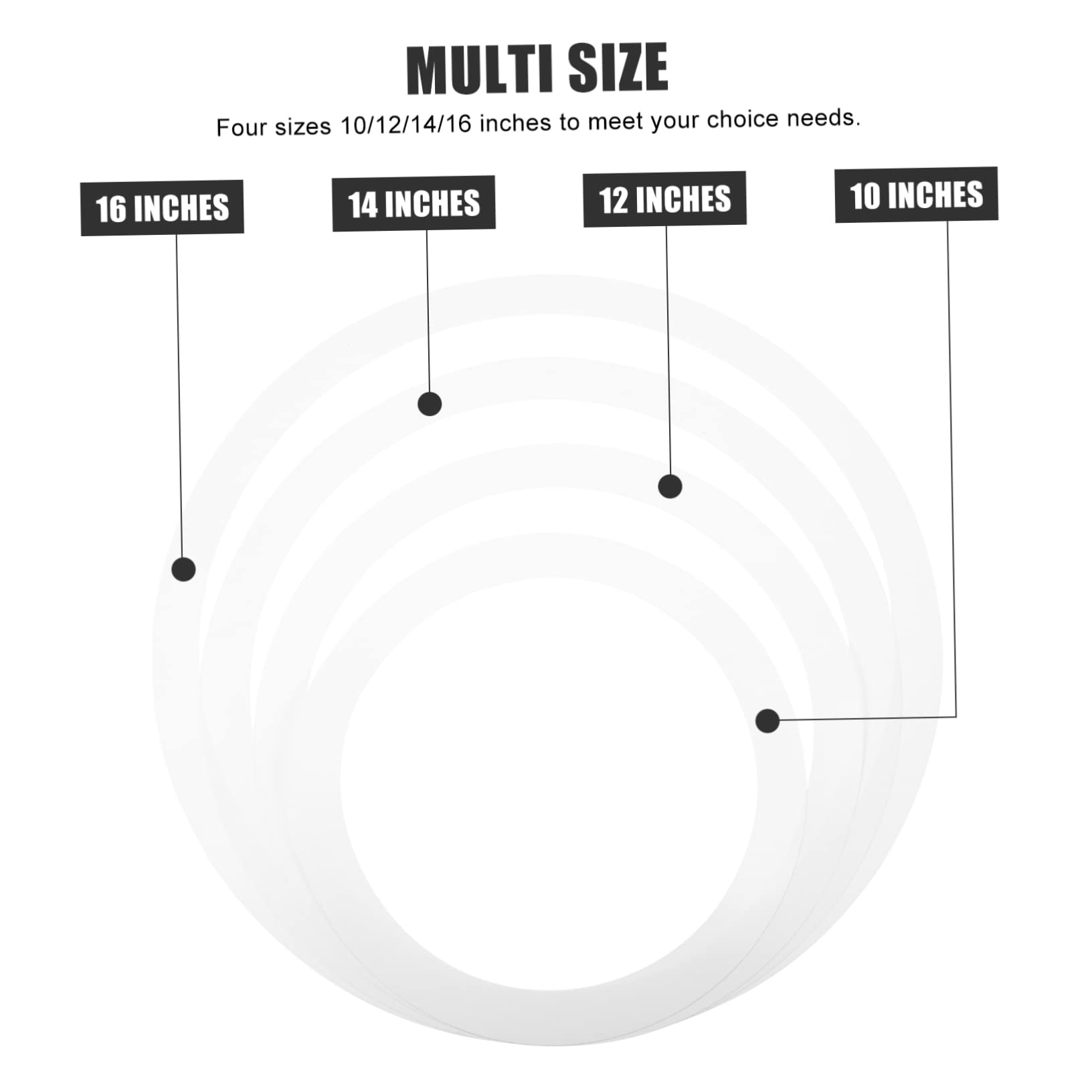 Yardwe 4Pcs Snare Drum Mute Rings Durable Drum Dampeners for Quiet Practice Lightweight Easy to Install for Home Use and Drum Kits Material