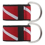 TOMETURE 2 Pezzi Cinturino da Polso e Nylon Regolabile con in Inossidabile Comodo per Snorkeling Immersioni Subacquee