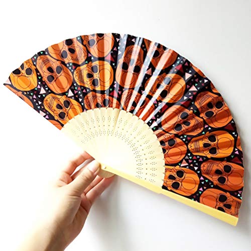 NUOBESTY 5 PeÃ§as de Ventiladores de Papel Do Dia Das Bruxas Ventilador DobrÃ¡vel DecoraÃ§Ãµes para