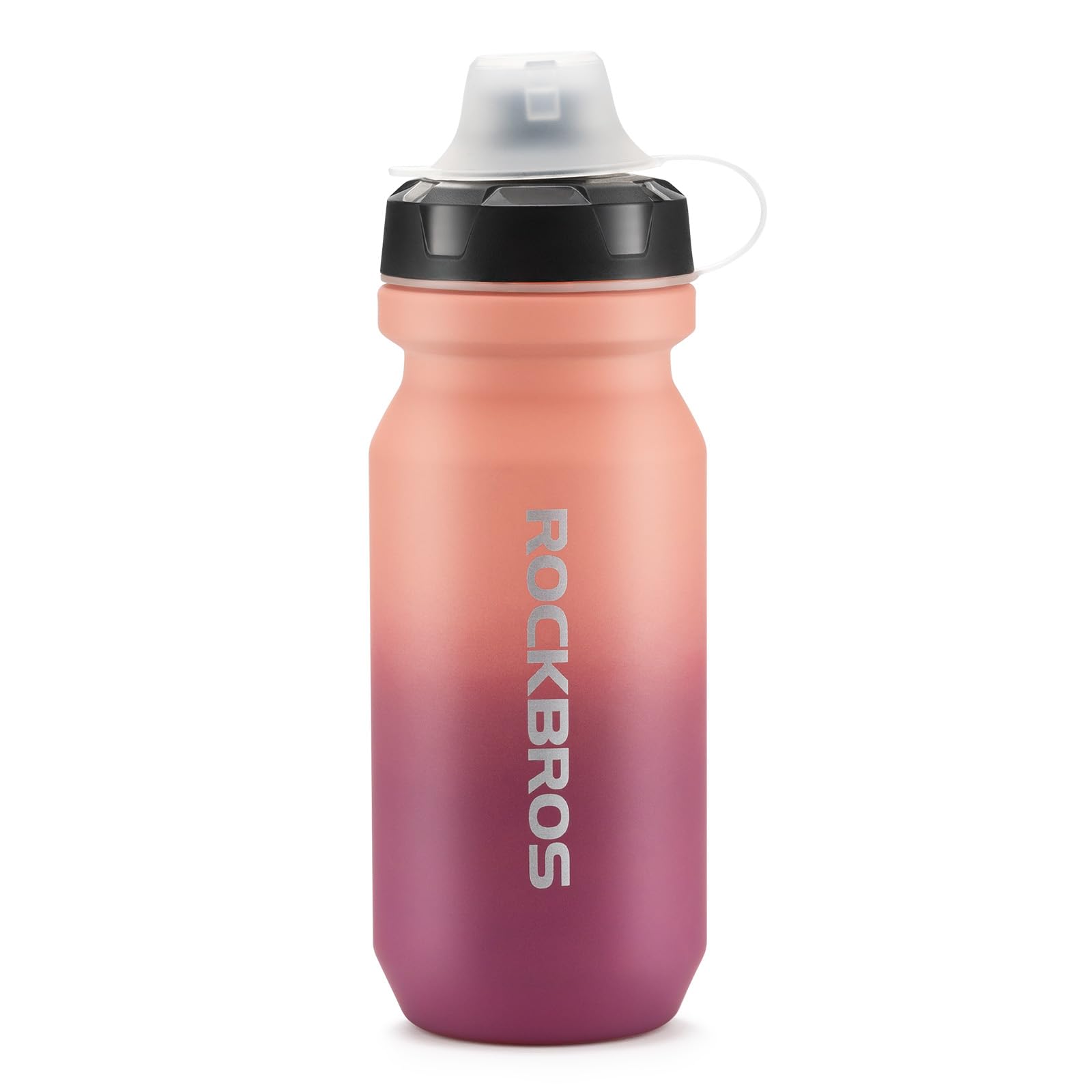 ROCKBROS Cycling Water Cup BPA Free, Leakproof Healthy Portable Squeeze Bottle with Bottle Cap, Anti-Slip Rubber Grip for Riding Running Hiking, 600ml/750ml