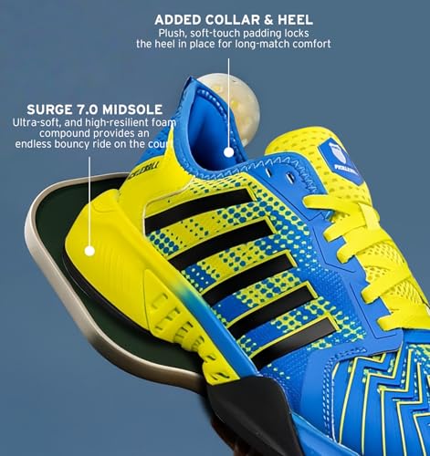 K-Swiss Men's Pickleball Supreme Shoe, Brilliant Blue/Optic Yellow/Black, 8 M by K-Swiss - Used condition - Image 6