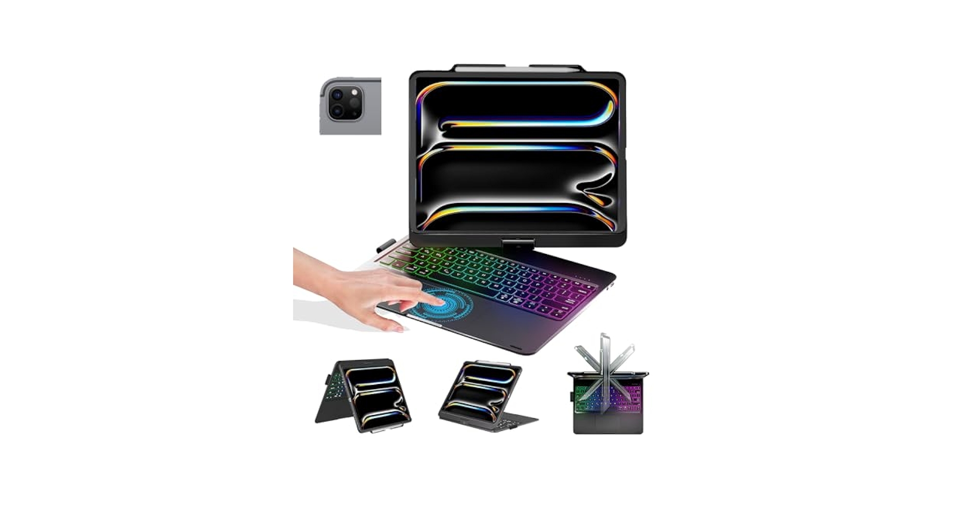 Amazon.com: BABG Keyboard Case for iPad Air 13 inch&iPad Pro