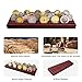 ASmileIndeep Military Challenge Coins Display Holder Solid Wood Challenge Coin Stand Holds 30 Coins 4 Row Military Coin Holder Rack for Desk,Challenge Coin Display Case for Collectors, Red