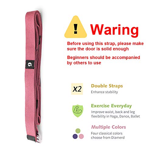 Yoga Stretching Strap, Leg Stretcher Backbend Assist Trainer Enhance Body Flexibility Stretch Out Strap With Aerial Yoga Swing Great For Ballet Yoga Cheerleading Normal Exercise Stretching (Pink)… #TOP1