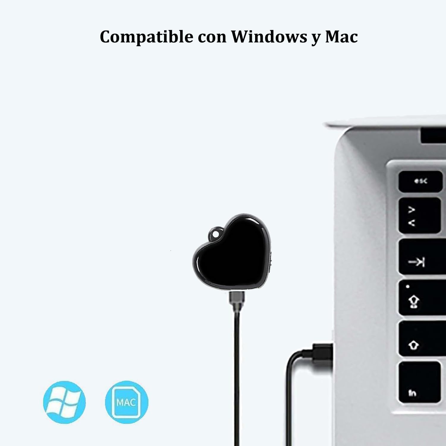 Mini Grabadora de Voz Detector de Voz Micro Grabadora de Audio Pequeña Grabadora de Collar Colgante con Auriculares Digitales Oculta Grabadora Memoria Flash para Reuniones Entrevistas