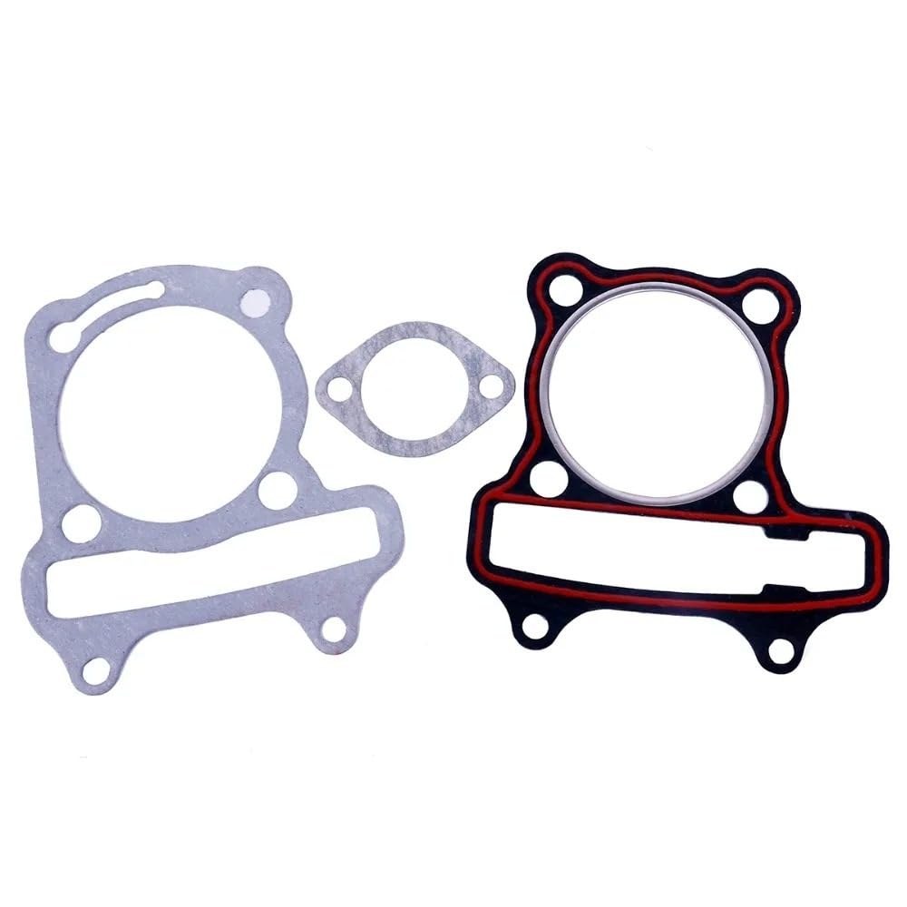 Cilindro Motosierra Kit De Pistón Cilindro 57,4mm Para Motor Patinete Chino Para 4T 157QMJ Para JONWAY Para ZNEN Para Ciclomotor Roketa ATV Para GY6 150cc Pistón