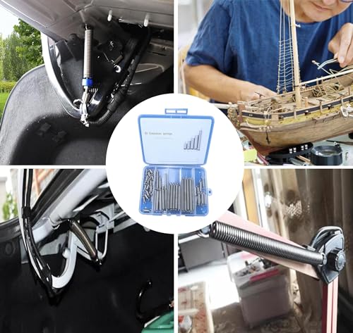 image for CREEYA 60pcs Extension Spring Assortment Kit, 0.035