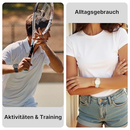 Fullmosa Nylon Uhrenarmband 20mm kompatibel mit Garmin Vivoactive 6/5/3/Venu 2 Plus/Venu Sq/Samsung Galaxy Watch 7/6/5/4 40mm 44mm- 2er Set Geflochtenes Wechsel Armband für Damen & Herren