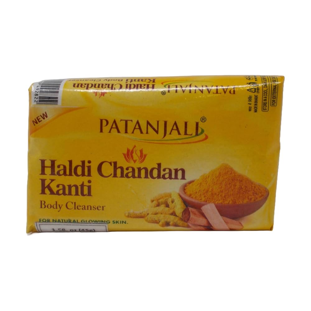 Turmeric & Sandalwood Body Cleanser - 1.6oz (45g) Travel Size x 6 Pack | Ayurvedic Bars for Glowing Skin