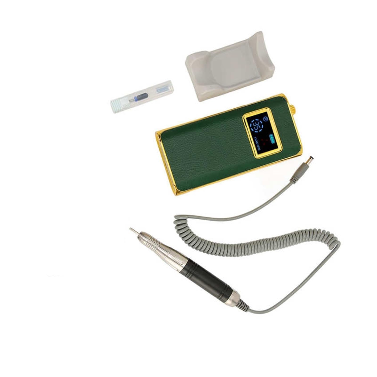 Faible bruit, faible chaleur perceuse à ongles, Polisseuse à ongles électrique, perceuse à ongles électrique portable rechargeable 35000 tr/min, machine de manucure de forage d'art d'ongle Avec palier