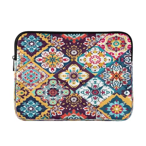Funda para portátil 13-14 pulgadas impermeable con patrón geométrico