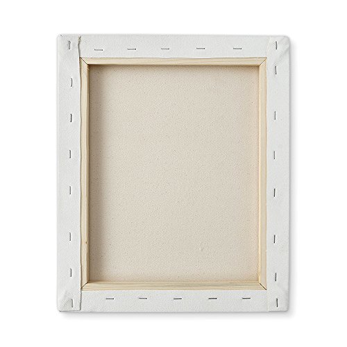 Image of Medium Grain Artist Stretched Canvas 10 inch x 12 inch | Primed Cotton | Suitable for Acrylic, Oil & Alkyd Paints - for Painting, Sketching & Drawing | Pack of 4