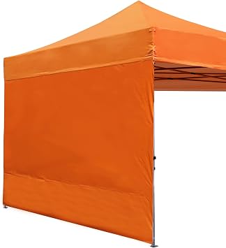 ABCCANOPY Sidewall For Tarp Tent, Suitable For 6.9 ft 2.5 m / 9.8 ft 3 m, Waterproof Tarp Sheet, With Hook-and-Loop Closure and Zipper
