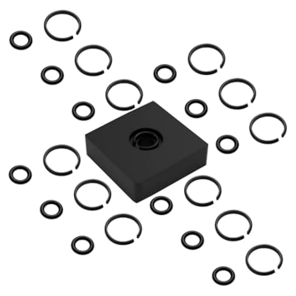 Wouueso 3/8 Inch Impact Retaining Ring Clip Impact Friction Ring for Electric/Pneumatic Type Impact Wrench,Anvil Tool Included