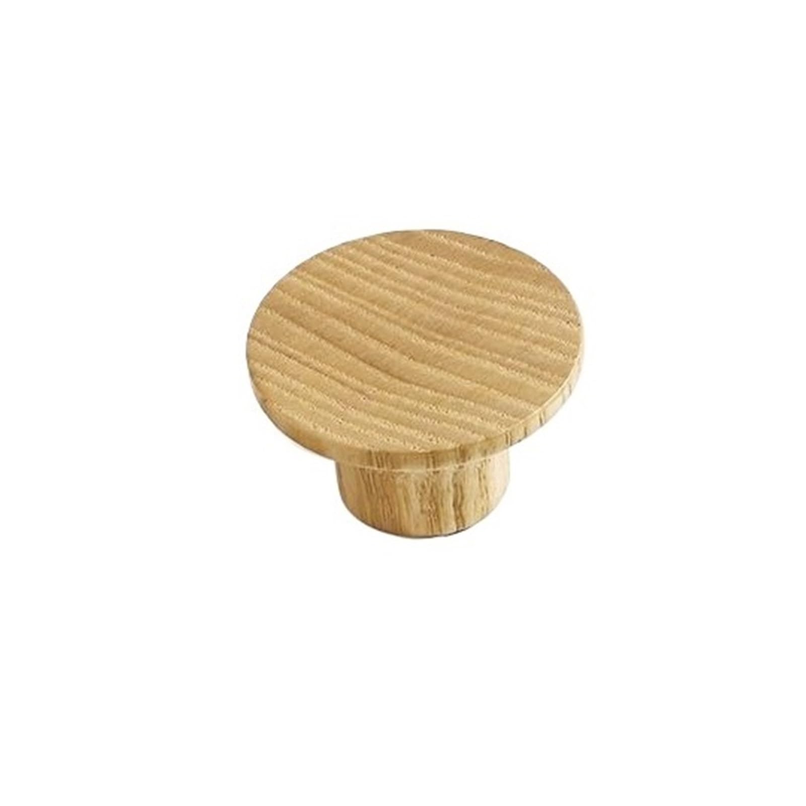 LADFRTYU Wooden Handles 2pcs Walnut Wooden Kitchen Cabinet Knobs and Handles Shoe Handle Gold Cupboard Door Pulls Hardware(CJ-1903-Single)