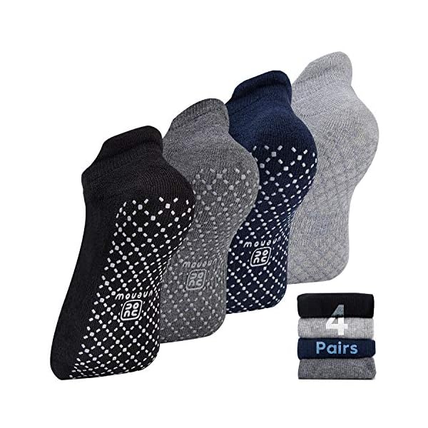 unenow-Unisex-Non-Slip-Grip-Socks-with-Cushion-for-Yoga-Pilates-Barre-Home-Hospital unenow Unisex Non Slip Grip Socks with Cushion for Yoga Pilates Barre Home & Hospital