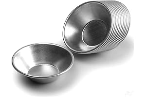 25-Piece Egg Tart Shell Mold Set, Reusable Aluminum Tartlet Molds