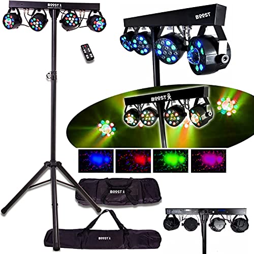 Pack DJ Light 120 LED Portique + 2 PAR RGBW + 2 PAR ASTRO DMX 18 prog + 2 sacoches + Télec PA SONO DJ BAR CLUB DISCO FIESTA