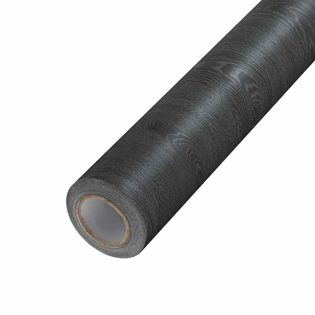 2 pellicole autoadesive per mobili, effetto legno scuro, per porte, pareti e superfici lisce, 500 x 90 cm