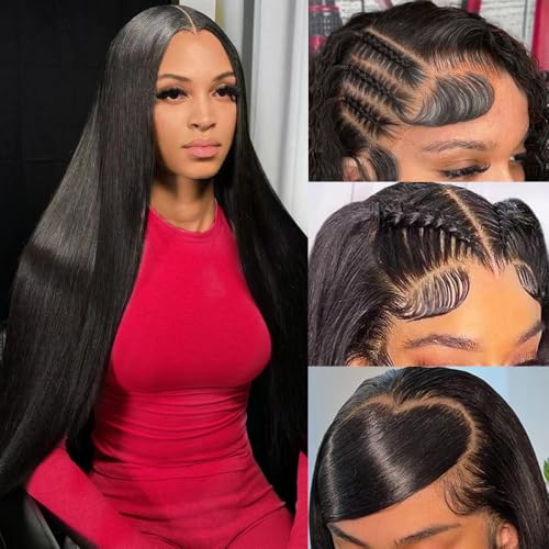 denacfi 250 Density 13x6 Full Lace Frontal Wigs Human Hair