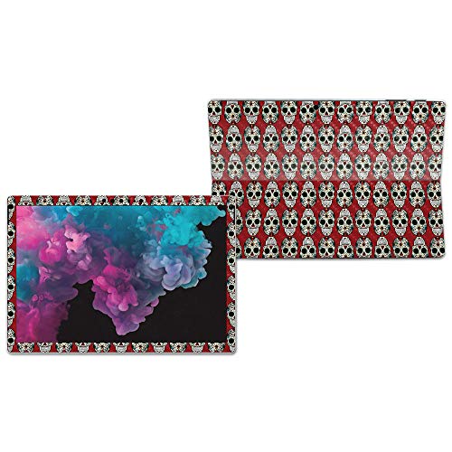 Image of MIGHTY SKINS MightySkins Carbon Fiber Skin for Microsoft Surface Pro 6 - Sugar Skull | Protective, Durable Textured Carbon Fiber Finish | Easy to Apply, Remove, and Change Styles | Made in The USA