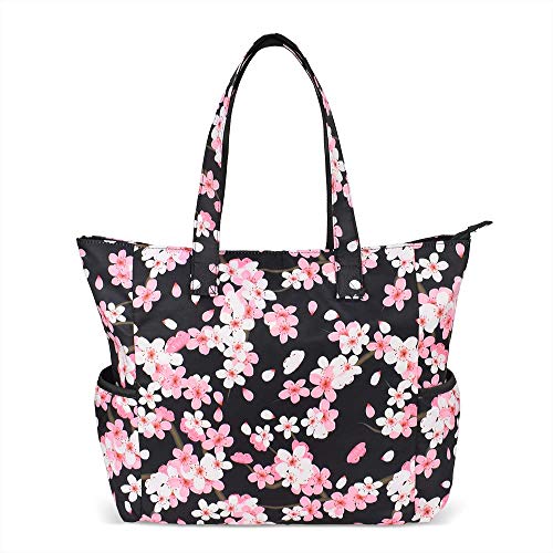Image of CLOUDMUSIC Shoulder Tote Bag For Nurses Teachers Work Gym Travel Beach Women With Large Capacity Waterproof